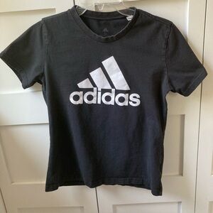 Adidas Black & White Graphic Tee